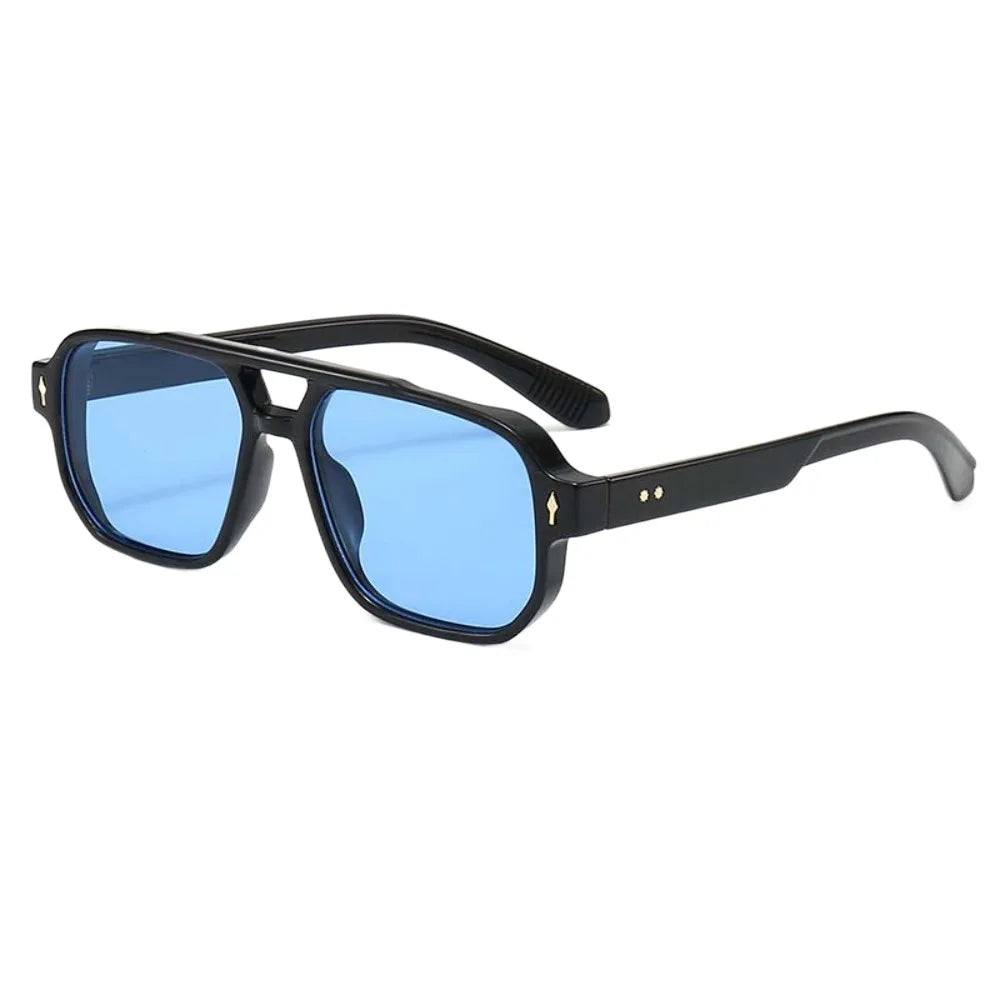Retro Double Beam Sunnies HD Leopard Print Eyewear Unisex Polarized Sunglasses Waterproof Lightweight Anti-UV Glasses Outdoor