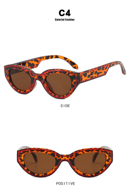 Fashion Unique Irregular Hip Hop Sunglasses Y2k Women Men Retro Glasses Ladies Beach Sunnies Outdoor Sport  with Metal Hinge