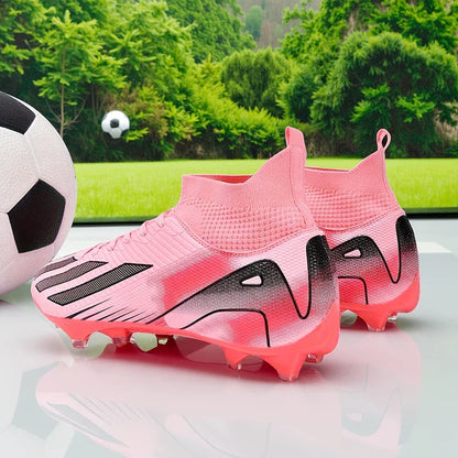 Chuteiras de futebol para homem e rapaz, ultraleves, profissionais, antiderrapantes e confortáveis, para treino e jogo em relva