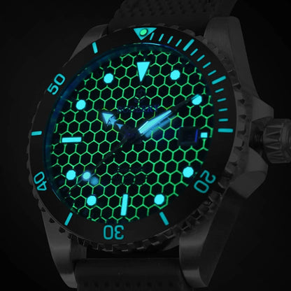 Boderry Seaturtle Titanium Diver Watch Men Luxury Bronze Watches Automatic Mechanical Wristwatch Sport 200M Waterproof Luminous