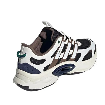Chaussures de course basses unisexes adidas, confortables et polyvalentes, semelle absorbant les chocs et résistante à l'usure, blanc et noir, IF6725