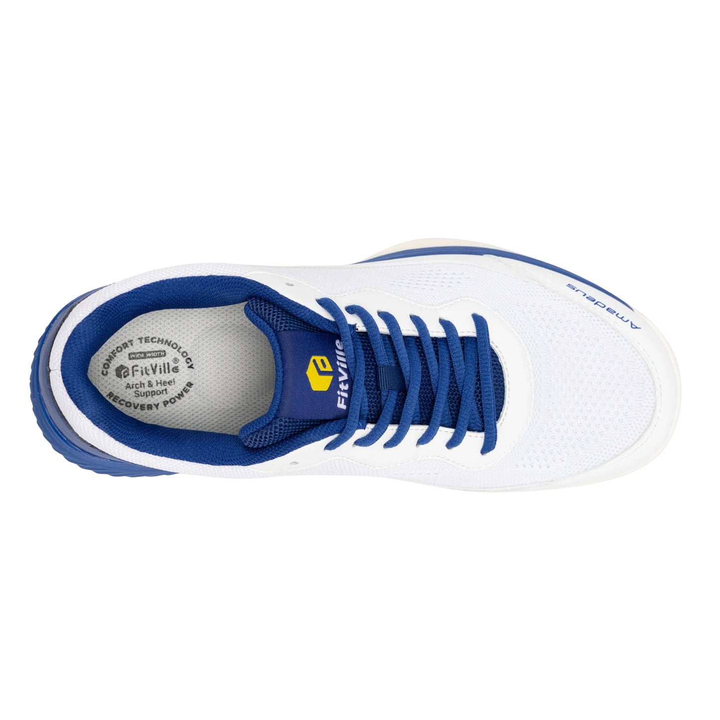 FitVille Pofessional Tennis Shoes for Mens  Soprt Shoes Training Sneakers Anti-Slip Sweat Absorbent Swollen Feet Arch Support