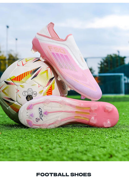 New Men Football Boots ComfortableSoccer Shoes Match Training Boys Non Slip Long Spikes Breathable Adult Cleats Outdoor Sport