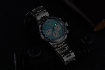 ROSSITIMI Urban Premium Men Quartz Watch Light Luxury Sports Stainless Steel VK63 Tachymeter Luminous 100m Diving Luminous Watch