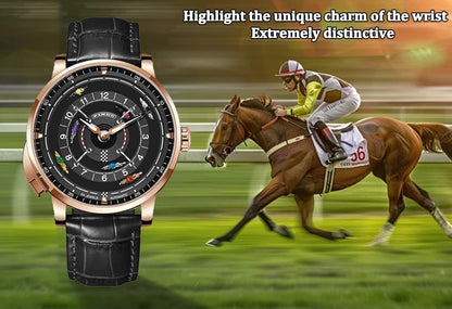 Pindu Horse Gambling Series Men's Full Automatic Mechanical Watch European Racing Roulette Entertainment Design Party Watch