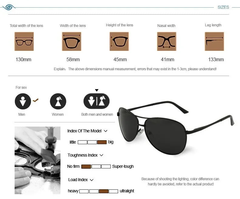 New Fashion Classic Men Polarized Glasses Hot Sale Eyewear Gentlemen Outdoor Driving Polarizing Sunglasses Oculos De Sol 8962