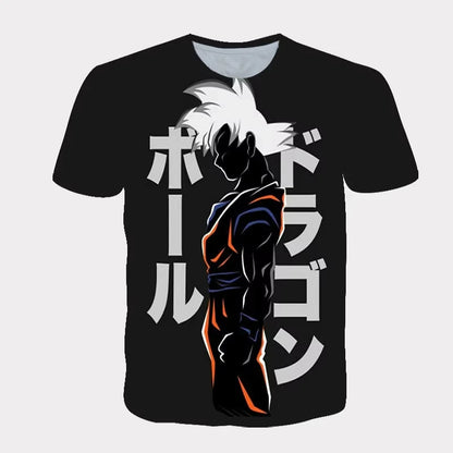 2026 Summer Dragon Ball Short-sleeved T-shirt for Men Cosplaying As Goku Anime, Half-sleeved T-shirt Breathable Casual Y2k