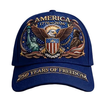USA 250th Anniversary Denim Baseball Cap 1776 2026 Adjustable Patriotic Retro Running Hat Lightweight Breathable