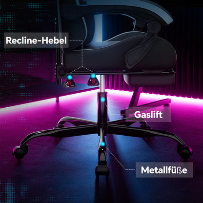 Ergonomic Gaming Chair with Headrest and Lumbar Support For Office Computer Living Room Computer Chair with Footrest