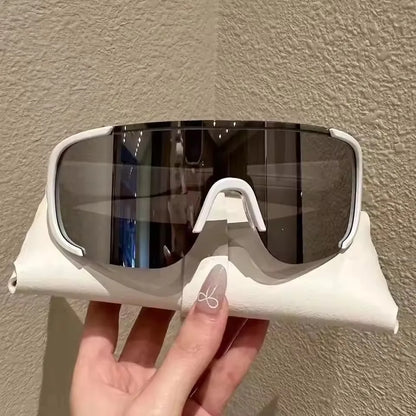 Trendy Women's Polarized Cycling Sunglasses UV400 Windproof Outdoor Sunshade Goggles PC Lenses Sports Glasses for Travel