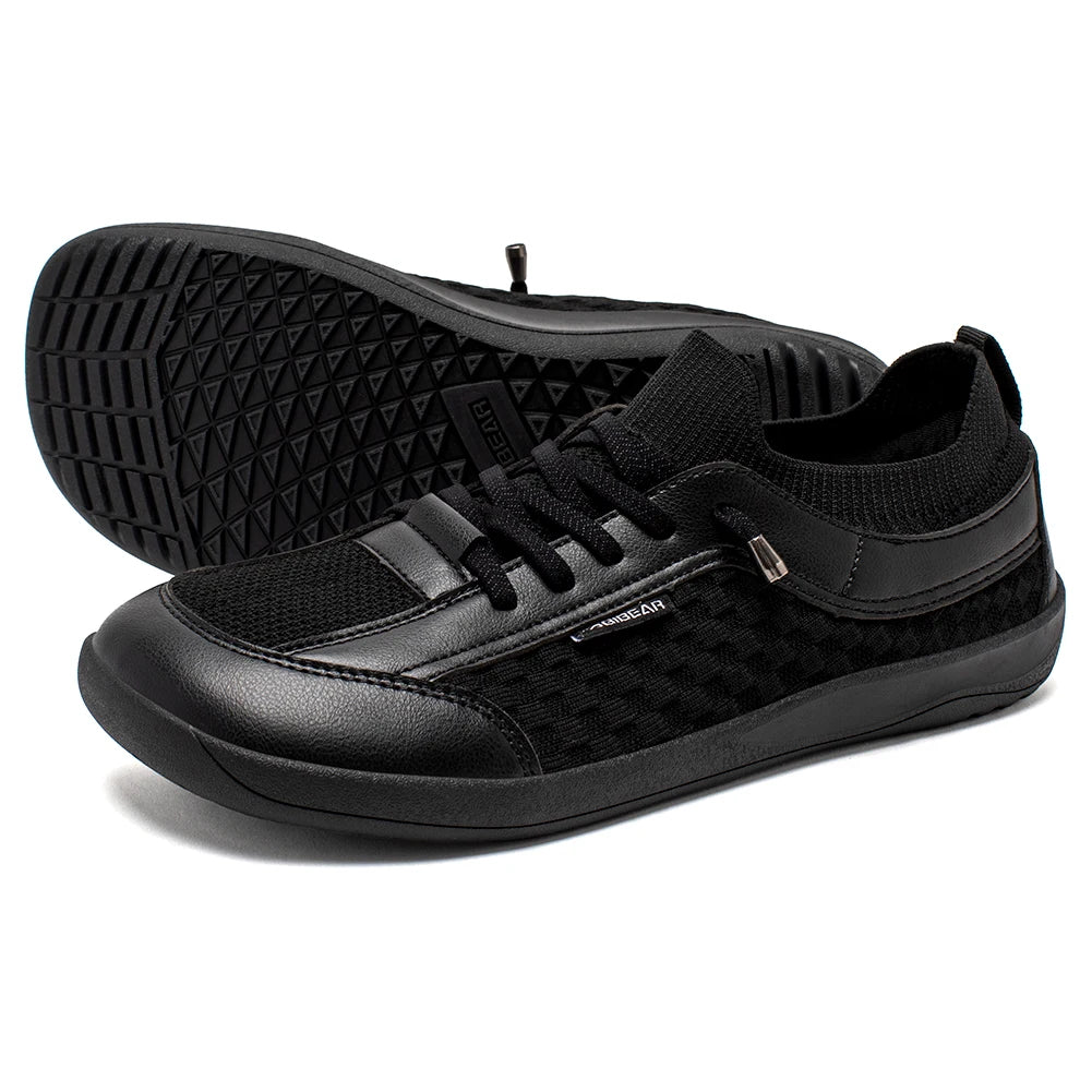 HOBIBEAR Men Barefoot Shoes Women Slip-On Wide Toe Walking Sneakers | Zero Drop Sole | Lightweight Breathable Minimalist Shoes