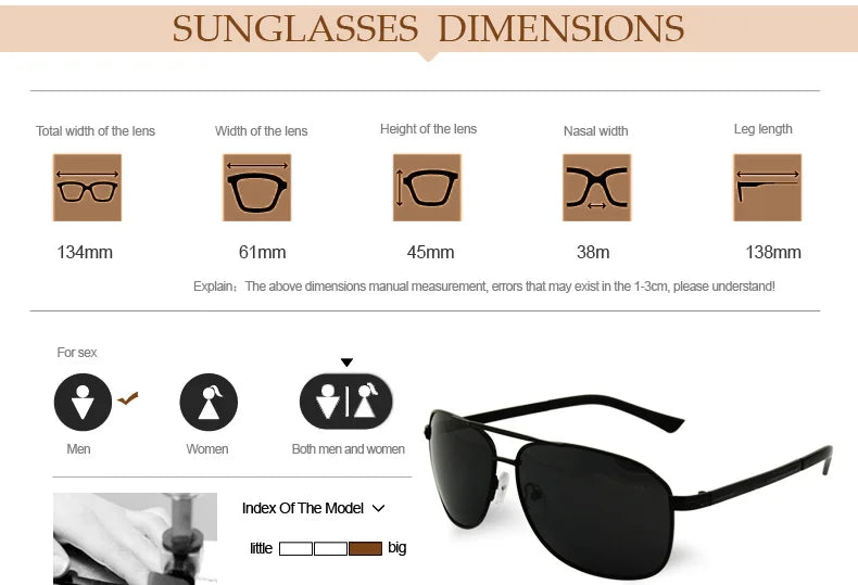 New Fashion Classic Men Polarized Glasses Hot Sale Eyewear Gentlemen Outdoor Driving Polarizing Sunglasses Oculos De Sol 8962