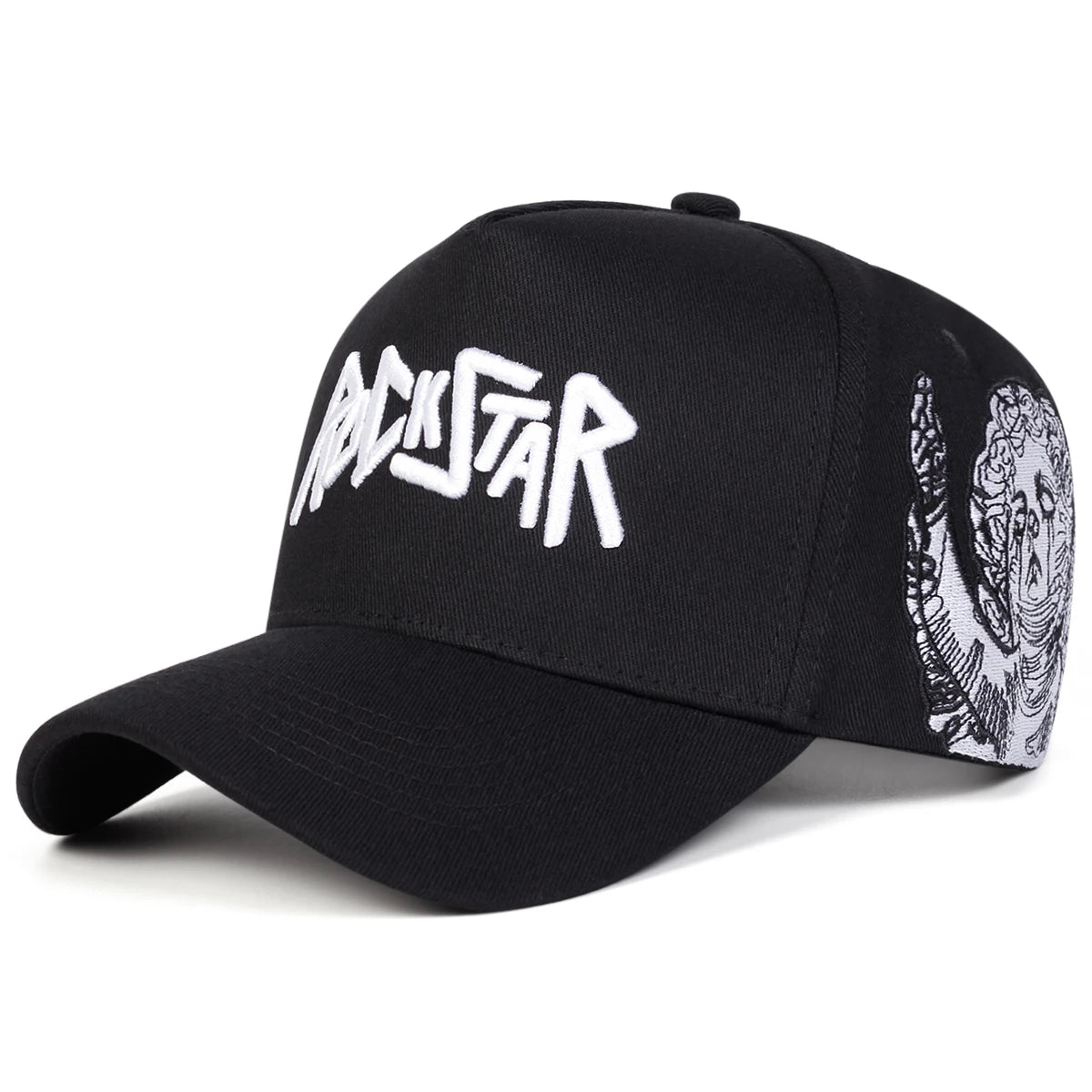 Unisex ROCKSTAR LetterEmbroidery Baseball Caps Spring Autumn Outdoor Adjustable Casual Hats Sunscreen Hat Sports Cap
