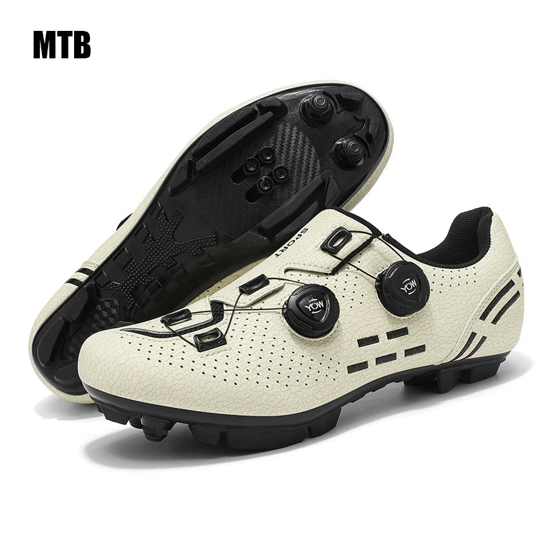 Zapatillas de ciclismo profesionales para hombre MTB y SPD, zapatillas de carreras de montaña, zapatillas de ciclismo de carretera SPD y de montaña para mujer