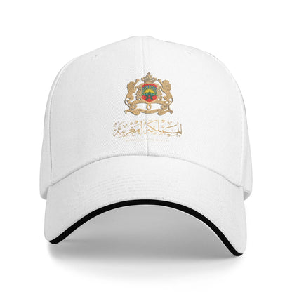 Morocco Flag Map Baseball Cap  y2k Cool Trucker Hat Summer Men Women Hunting Camping Baseball Caps