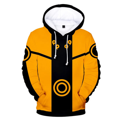 New Naruto Hoodies Character Suit 3D Digital Color Printed Hoodie Sports and Leisure Pullover Hooded Sweatshirt for Men Women