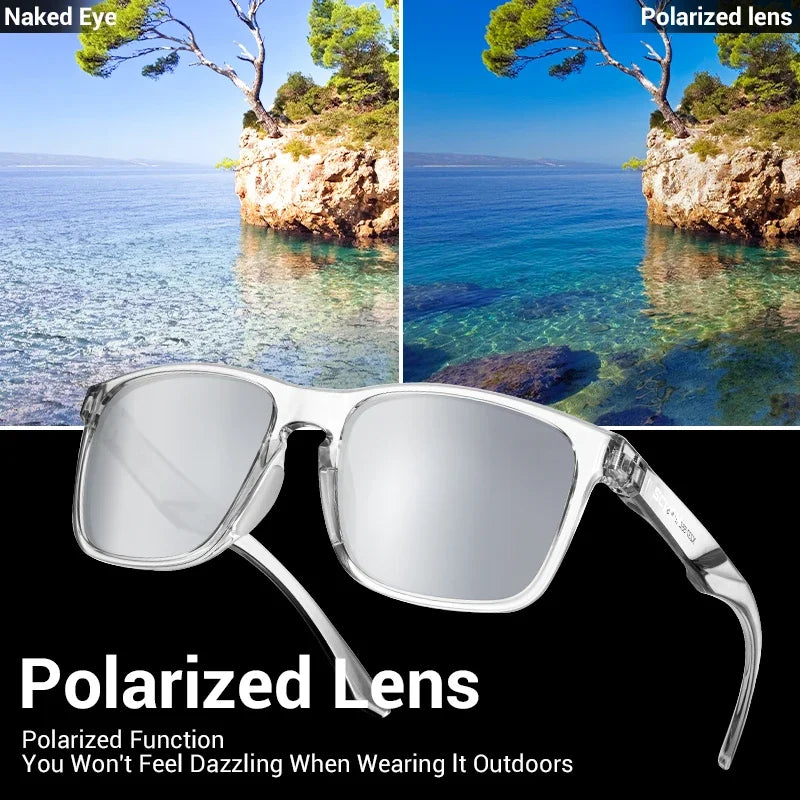 SCVCN Polarized Hiking Eyewear Fishing Sunglasses Cycling Glasses Fashion UV400 Bike Men MTB Sports Bicycle Glasses Outdoor