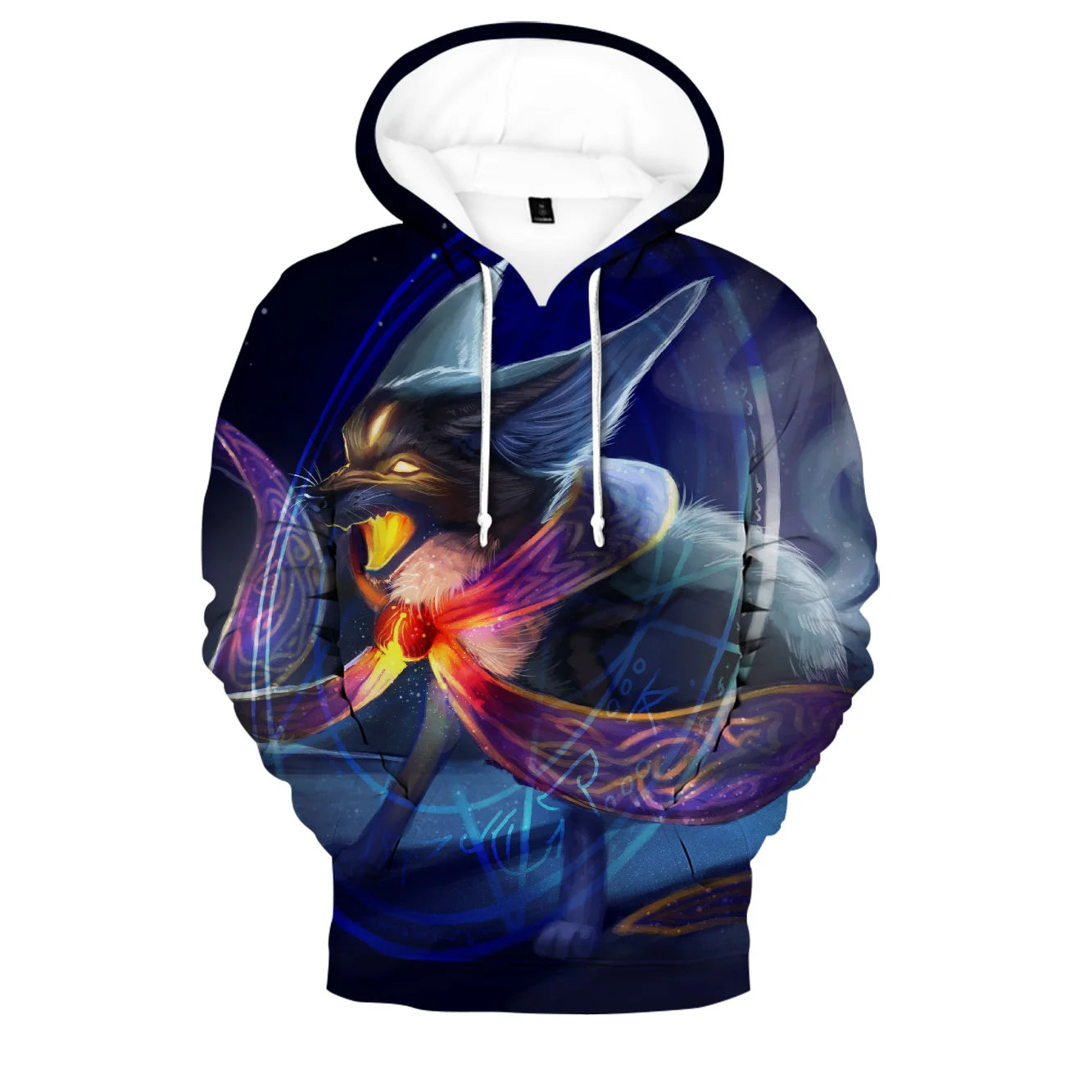 Beliebte Hip-Hop-Novelty-Hoodies und Sweatshirts mit komfortablem Fox-3D-Print für Herren/Damen und Erwachsene/Kinder, lässige Pullover