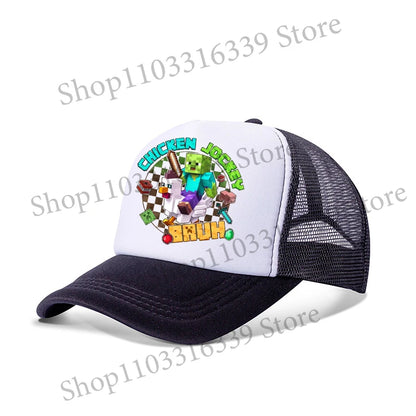 New Game Theme Hat Man Baseball Cap Male Sunshade Sunscreen Cap Minecrafted Fashion Hip Hop Caps Leisure Net Hats Birthday Gift