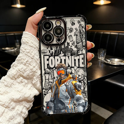 Popular Game FortniteS Plating Phone Case For Samsung S26 S25 S24 S23 S22 S21 S20 FE Note20 Edge Plus Ultra 4G 5G Anti Fall