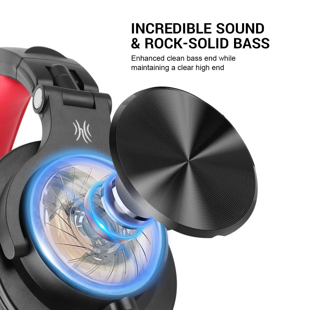 Oneodio Wired Over-Ear Headphone with Mic Studio DJ Headphones Professional Monitor Recording & Mixing Headset for Gaming