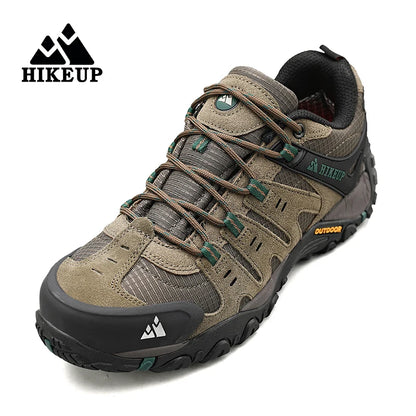 Męskie buty trekkingowe HIKEUP z zamszowej skóry – odporne na zużycie buty outdoorowe do trekkingu, chodzenia, polowania i zastosowań taktycznych