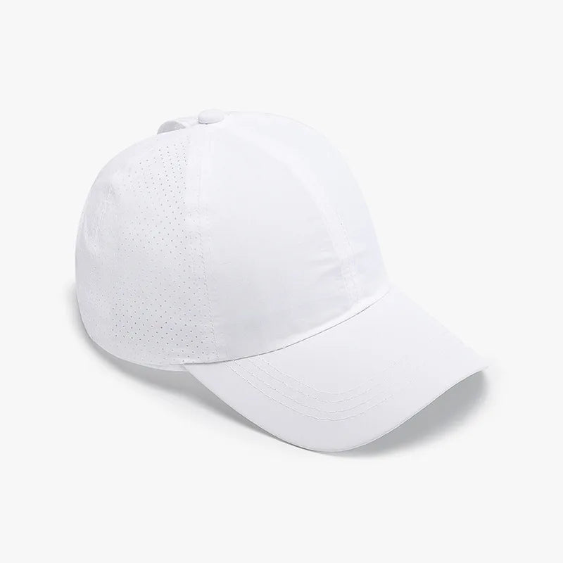 Lightweight Soft Top Baseball Cap for Women, Summer Cross Leakage Ponytail Breathable Mesh Outdoor Sun Protection Duckbill Cap