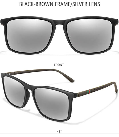 New Luxury Brand Polarized Sunglasses Men Square Frame Classic Women Glasses Driving Fishing Eyewear Gafas De Sol Hombre