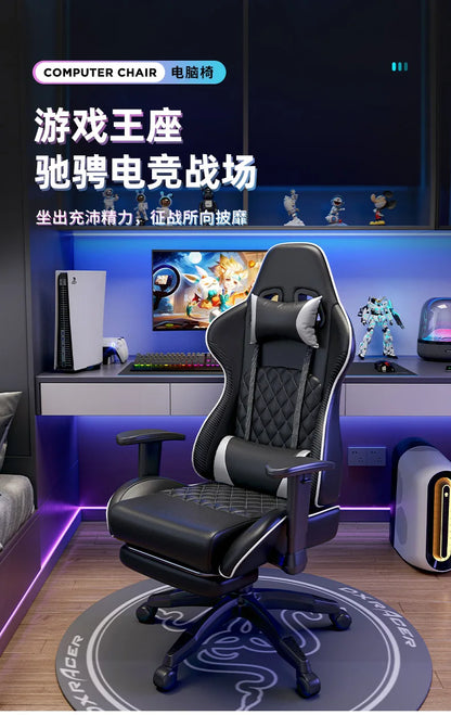 Ergonomic Swivel Gaming Chair Comfortable Office Computer Chair with Armrests, Modern Executive Desk Chair for Home, Work & Gaming