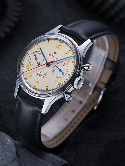 Reloj mecánico para hombre Seagull 1963 International Edition, reloj de piloto ST1901, cronógrafo retro de pulsera, aviación de la Fuerza Aérea, nuevo