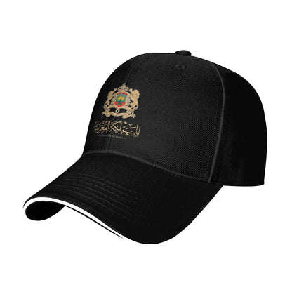 Morocco Flag Map Baseball Cap  y2k Cool Trucker Hat Summer Men Women Hunting Camping Baseball Caps