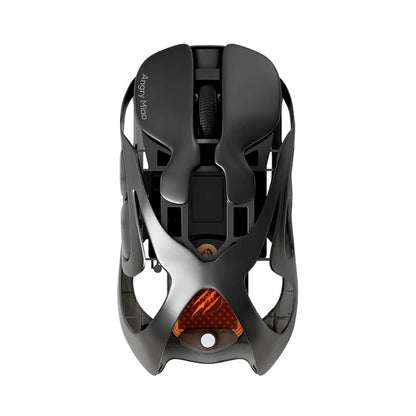 Ratón gaming inalámbrico Angry Miao Infinity de metal ultraligero hueco, intercambiable en caliente, PAW3950, doble 8K, con cable y trimodo