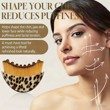 Lymphatic Contour Face Brush, Chin & Jawline Sculpting, Drainage Massager for Face, Ergonomically Designed to Fit The Skin Precisely
