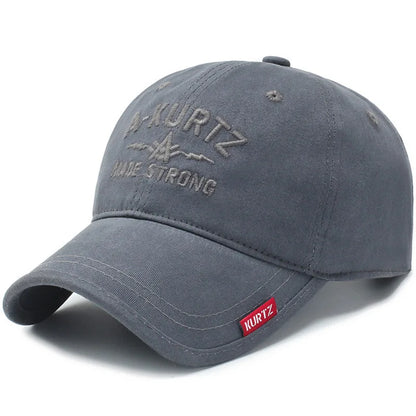 Hat men's outdoor embroidered letter soft top shade baseball cap spring and autumn Korean version of the tide middle-aged and el