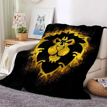 WOW, World of Warcraft  Demon Hunter, Lich King Game 3D Soft Blankets,Throw Blanket for Picnic Beds Sofa Home Bedroom Kids Gifts