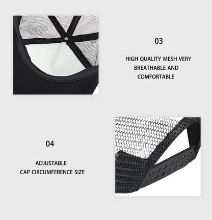 K-POP Cute Cartoon Girl Group Print Sponge Mesh Cap | Unisex Adjustable Mesh Baseball Cap | Y2K K-Pop Fan Street Style Sun Hat