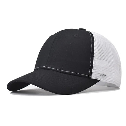 Baseball Cap Adult Net cap Shallow curved eaves Hat Unisex Summer hat Breathable hat shade Spring Autumn Cap Hip Hop Fitted Cap