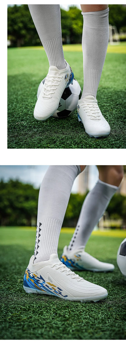 Casual Comfortable Men's Sports Shoes Soccer Shoes Men Anti-slip Outdoor Grass Training Breathable Lace-up Football Boots