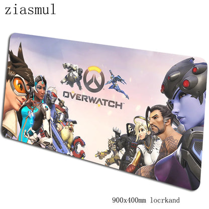 Overwatch mouse pad 90x40cm mousepads Aesthetic gaming mousepad gamer Gorgeous personalized mouse pads keyboard PC pad