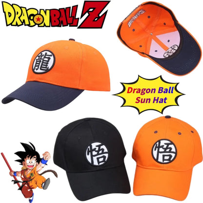 Dragon Ball Son Goku-baseballkasket med broderi i høj kvalitet, unisex, sommerhat med rund krone og bred skygge