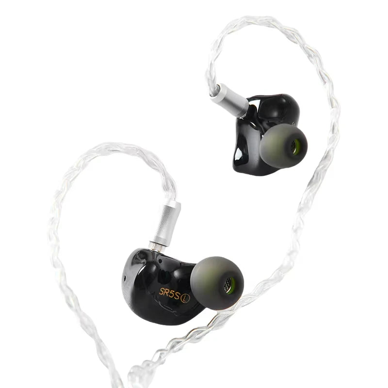 Son Rhyme SR5S Knowles 4Ba + 1Dd hybride écouteur 2Pin 0.78mm Hifi Audiophile dans l'oreille moniteur Iems avec câble modulaire 3.5Mm/4.4Mm