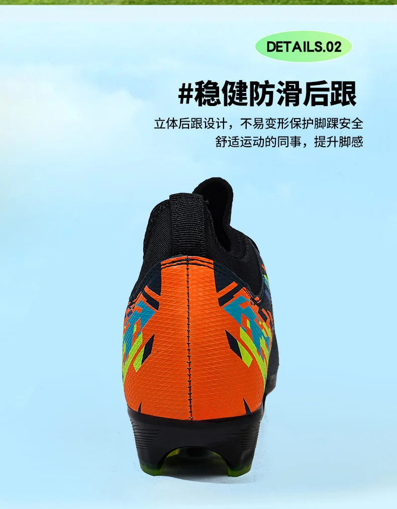 Casual Comfortable Men's Sports Shoes Soccer Shoes Men Anti-slip Outdoor Grass Training Breathable Lace-up Football Boots