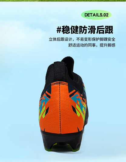 Casual Comfortable Men's Sports Shoes Soccer Shoes Men Anti-slip Outdoor Grass Training Breathable Lace-up Football Boots