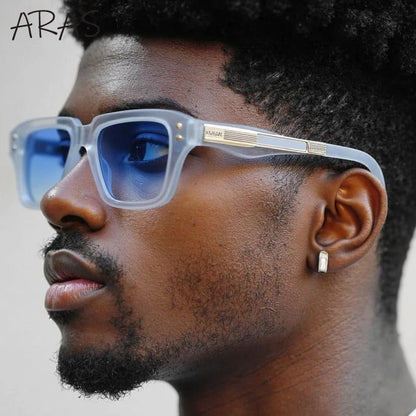 Polarized Classic Square Sunglasses Men 2026 Luxury Brand Steampunk UV400 Driving Sun Glasses For Male Trendy Small Frame Shades