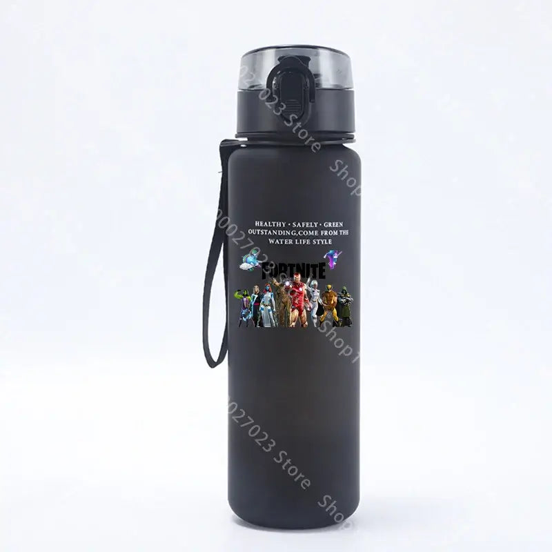 650ML Fortnites Sports Water Bottle Kawaii Motivational Leak Proof Portable Reusable Cups Outdoor Travel Gym Jugs New Cute Gifts