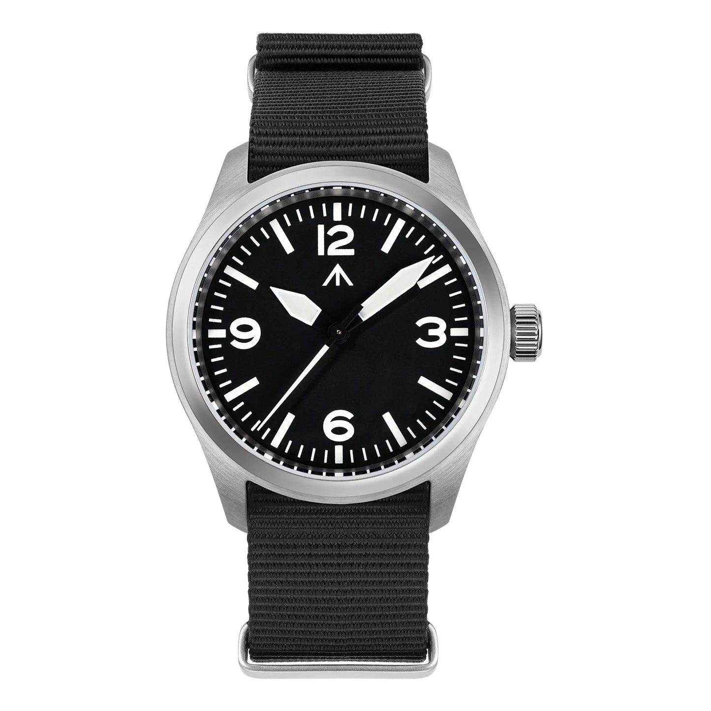 Relógio de Quartzo Vintage Militar Militado ML08 V2 com Movimento VH31, Vidro Duplo de Safira, Luminescência C3 BGW-9, Impermeável, 38mm