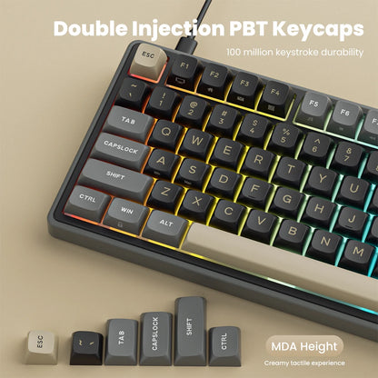 RK ROYAL KLUDGE R98Pro Gasket Wired Mechanical Keyboard 98 Keys RGB Hot-swappable Pluggable Button Gamer Keyboard PBT Keycaps