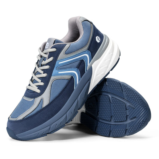Fittington Wide Shoes for Men Casual Walking Sneakers Orthopedic Arch Support for Plantar Fasciitis Neuropathy