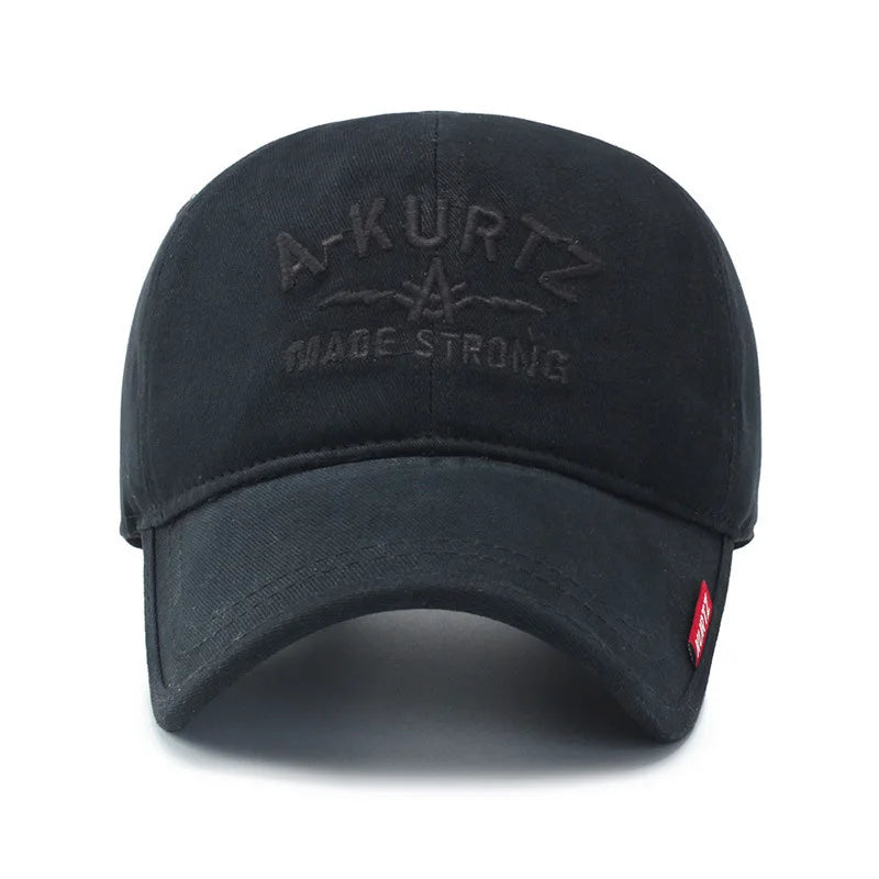 Hat men's outdoor embroidered letter soft top shade baseball cap spring and autumn Korean version of the tide middle-aged and el