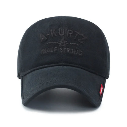 Hat men's outdoor embroidered letter soft top shade baseball cap spring and autumn Korean version of the tide middle-aged and el